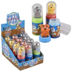 Fun Frenzy Pets Dipper Pop Candy Lollipop Dip Lick 12ct